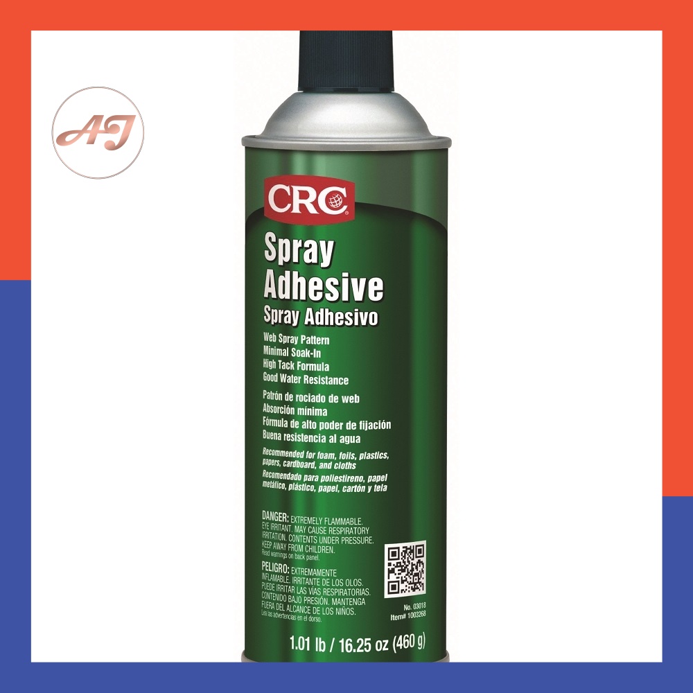 CRC Spray Adhesive (460g) [03018]  Spray Pattern, Minimal SoakIn