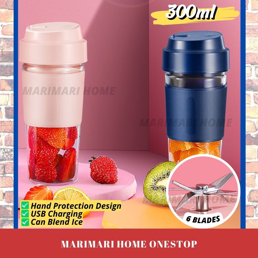 Usb Rechargeable Anti-slip Juice Blender Fruit Mixer Portable Wireless Shaker Bottle Smoothies Maker Pengisar Buah 果汁搅拌机