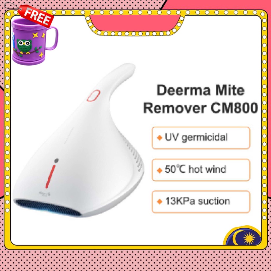 FREE GIFT  Deerma CM800 Mites Vacuum Cleaner Handheld Light & Heat Shock UV Lamp Remove Mites S {SELLER}
