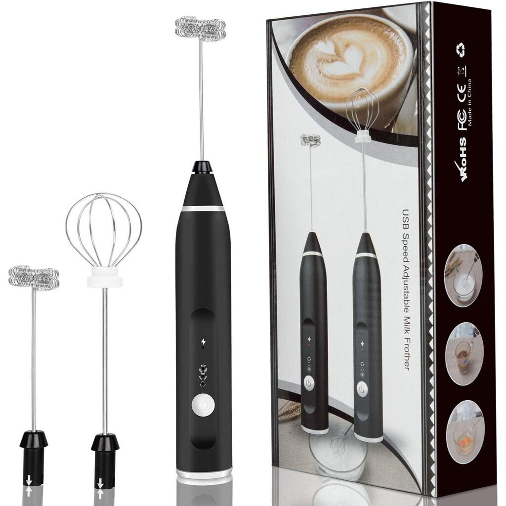 FREE GIFT USB Speed Adjustable Milk Frother  3 Speed Rachargeable  Handheld 