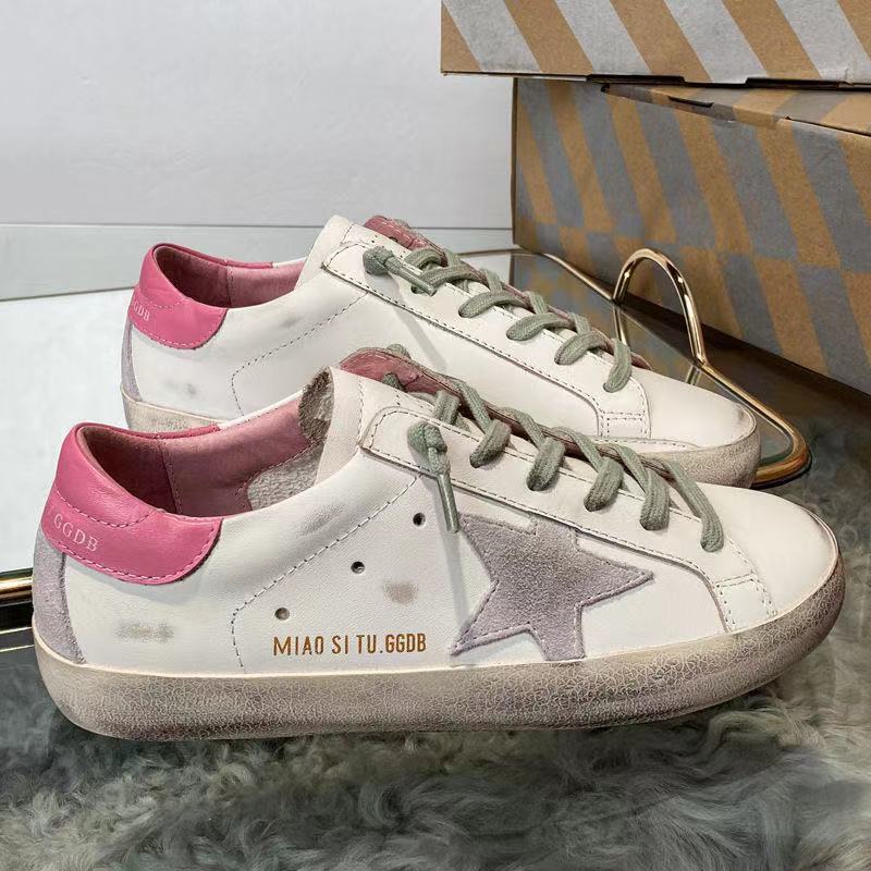 Ggdb Women s Real Leather Shoe Flat Sole Pink 2022 | Shopee Malaysia