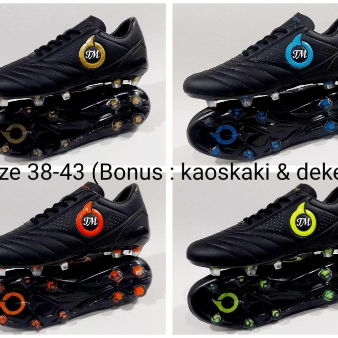 HITAM Latest Ortuseight Forte Black Football Shoes Shopee Malaysia