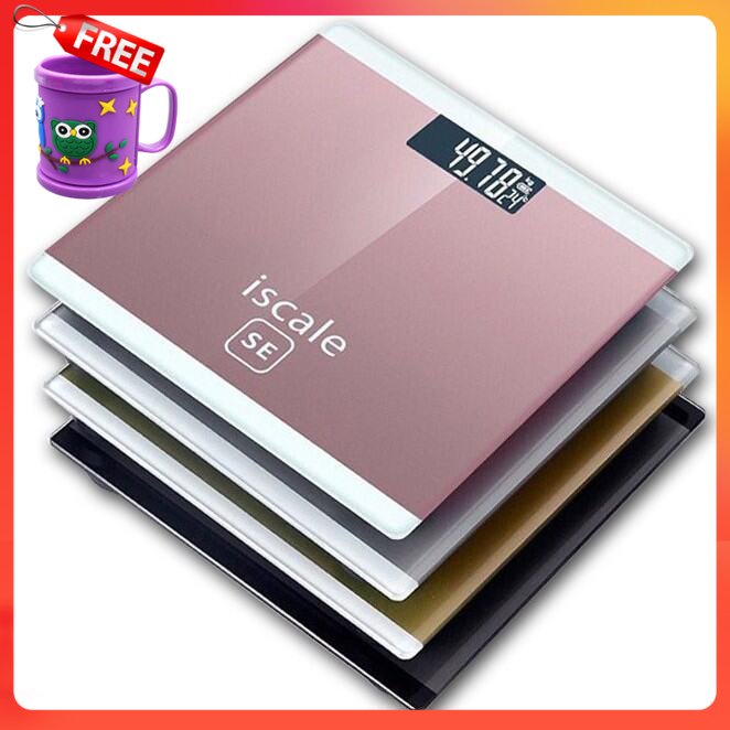 FREE GIFT High Quality Electronic Scale Special Rigid Glass iscale SE Digital Body Scale High