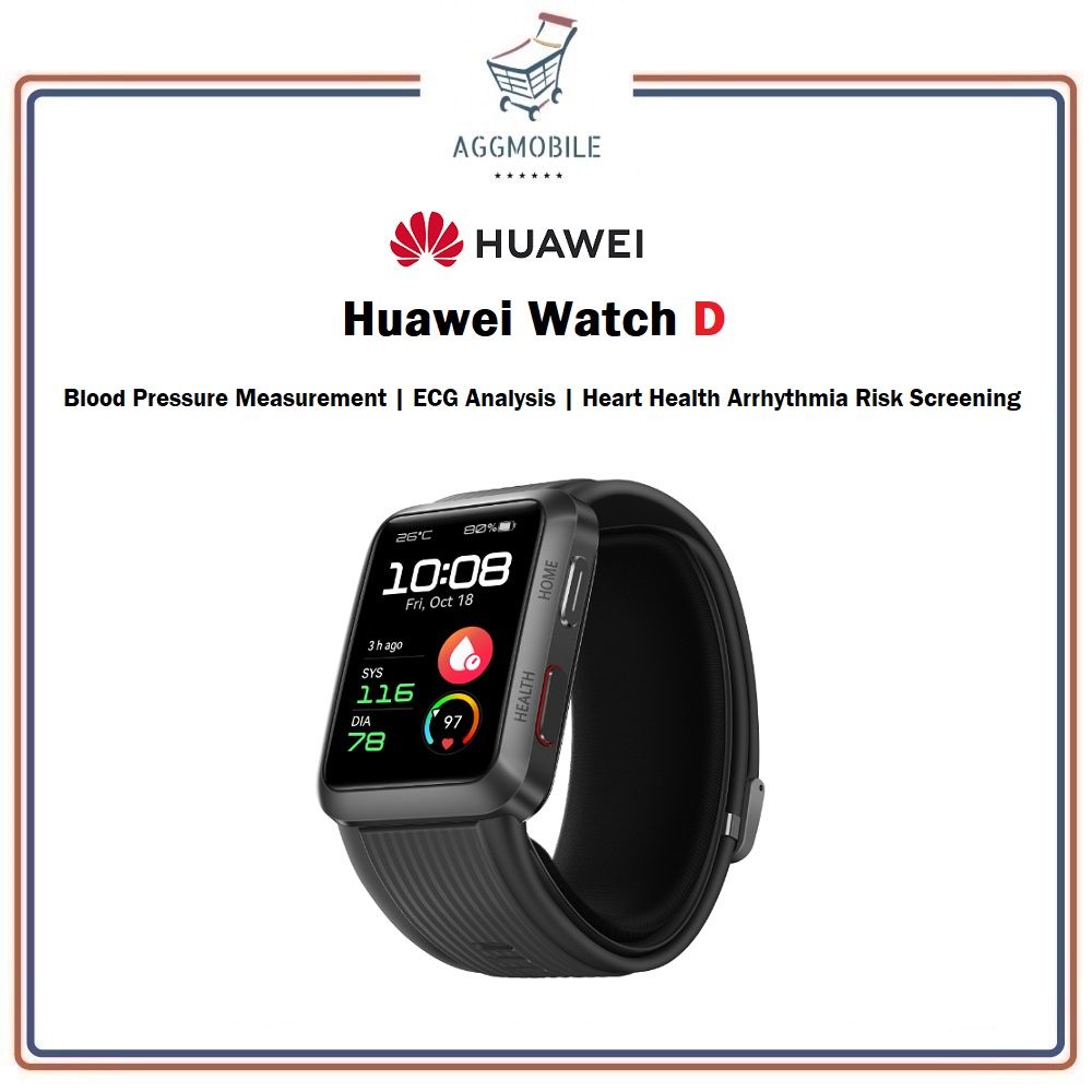 Huawei Watch D (1.64"AMOLED Screen | Blood Pressure Measurement | ECG Analysis | Heart Health Arrhythmia Risk Screening)