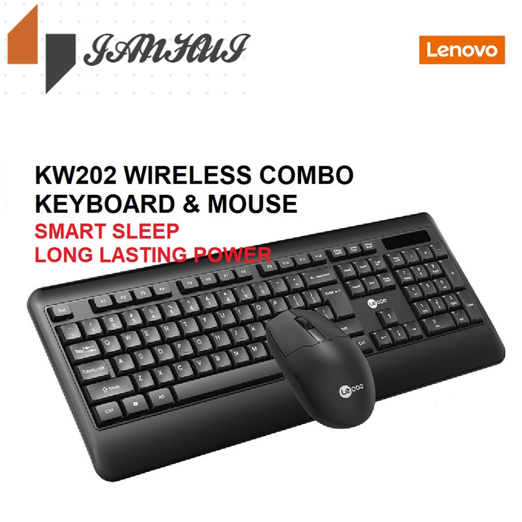 Lenovo Wireless Keyboard and Mouse Set Desktop Laptop Universal Plug