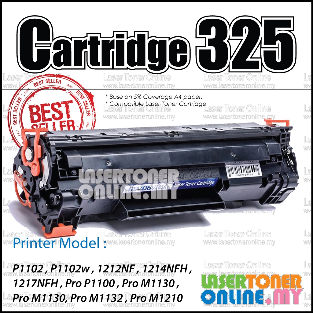 Compatible to Canon Cartridge 325 MF3010 LBP6030W LBP6000 LBP3010 LBP3050 LBP3018 LBP3100 LBP3150 Printer CRG325 Ink