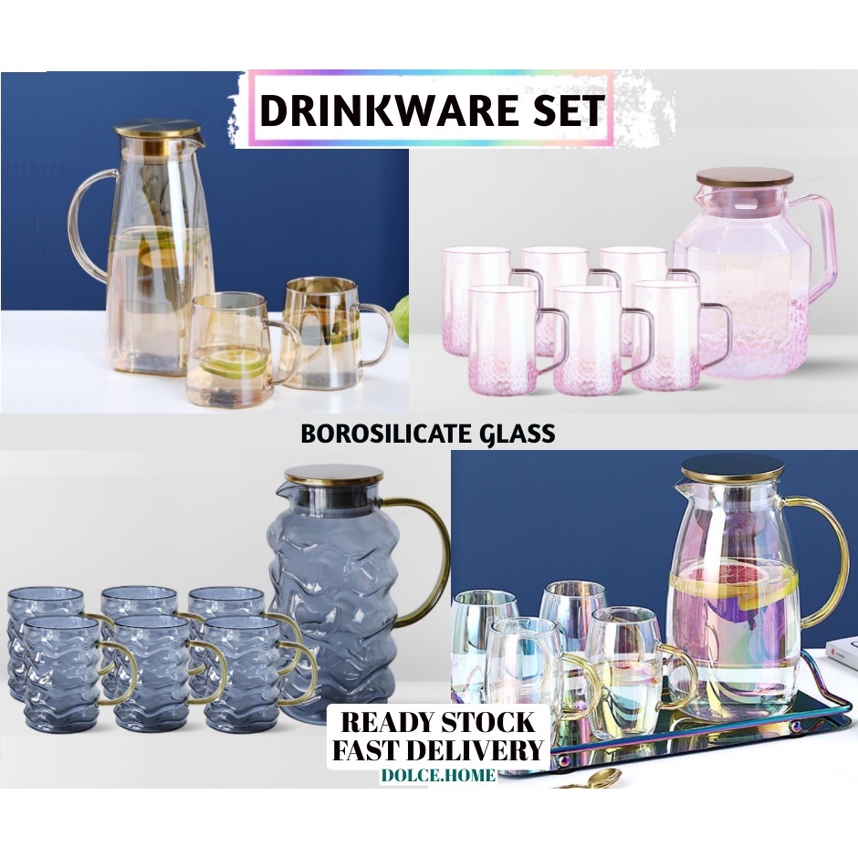 [Christmas Gift] Glass Drinkware sets (6/8 cups set_Creative design