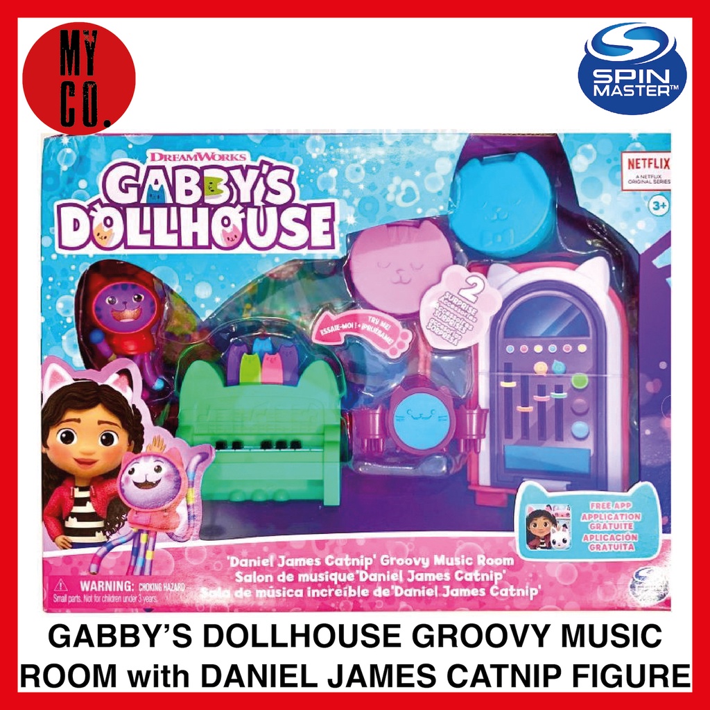 GABBY'S DOLLHOUSE GROOVY MUSIC ROOM (W/ Daniel James Catnip Figure, 2