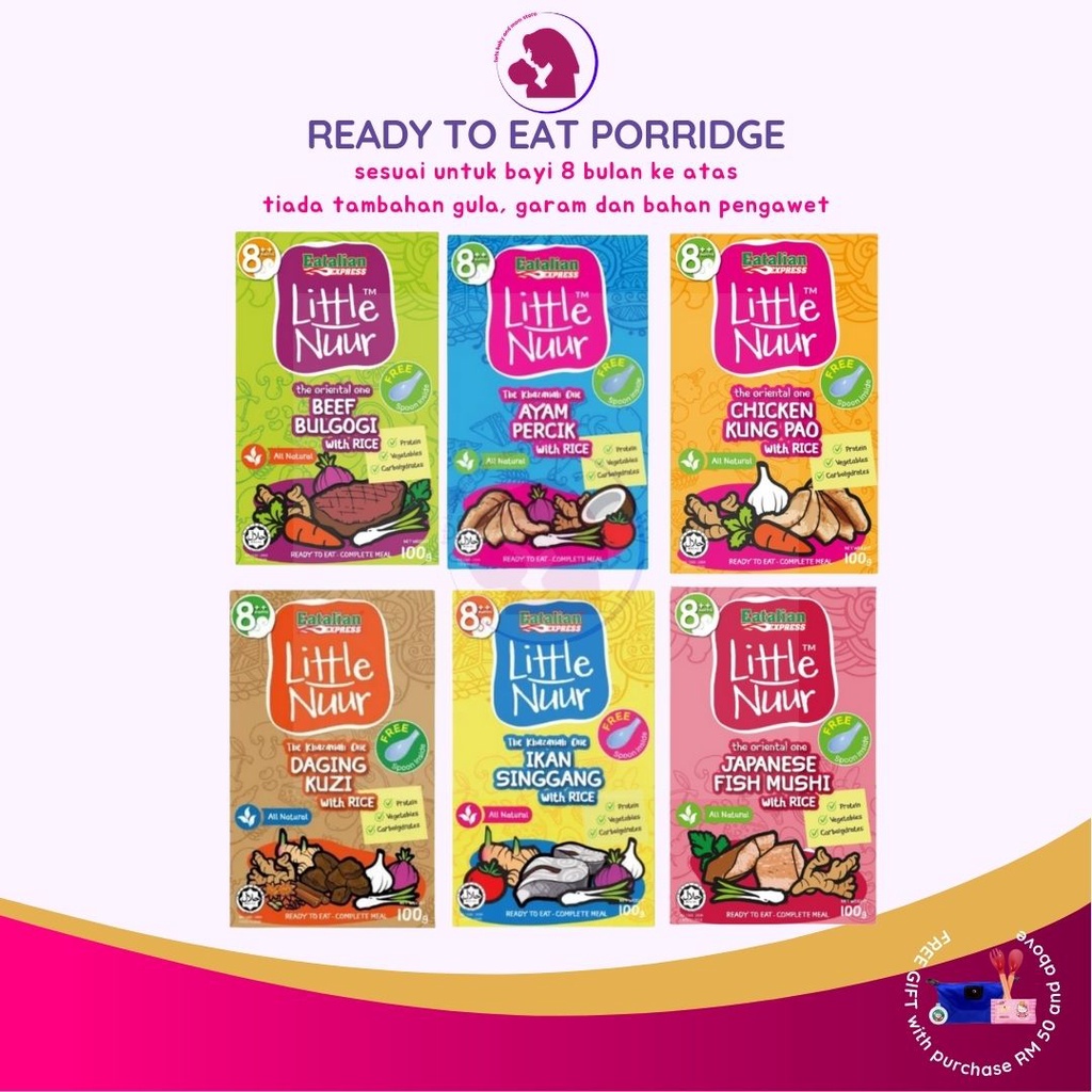 Little Nuur Baby Food Eatalian Express Makanan Bayi Meal Ready to Eat
