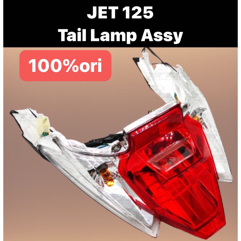 Sym Jet Tail Lamp Original Jet Power Jetpower Taillamp Tail Light Taillight Lampu