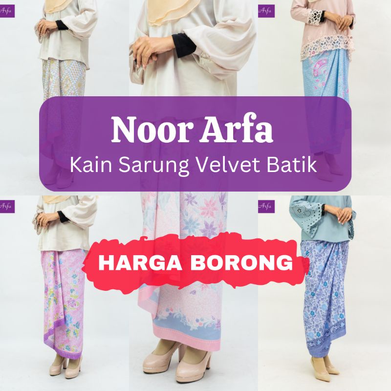 Noor Arfa Batik Sarung Batik Terenggnu Batik Pastel Batik Moden Kain ...