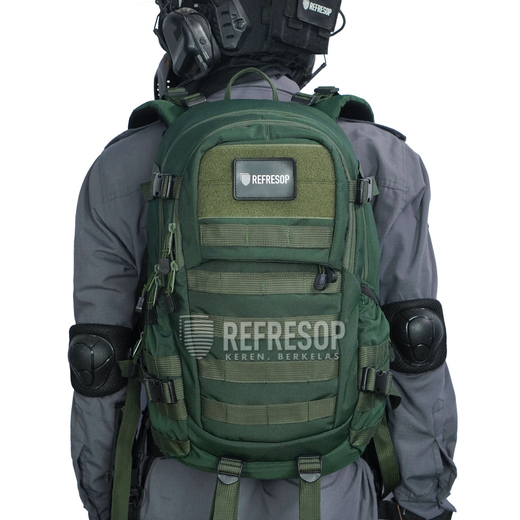 HIJAU Refresop Original PX680 Army Bag Men Backpack Tactical Backpack - Green