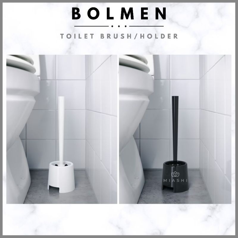 IKEA BOLMEN Toilet Brush/Holder, Berus tandas Original Ikea Shopee Malaysia