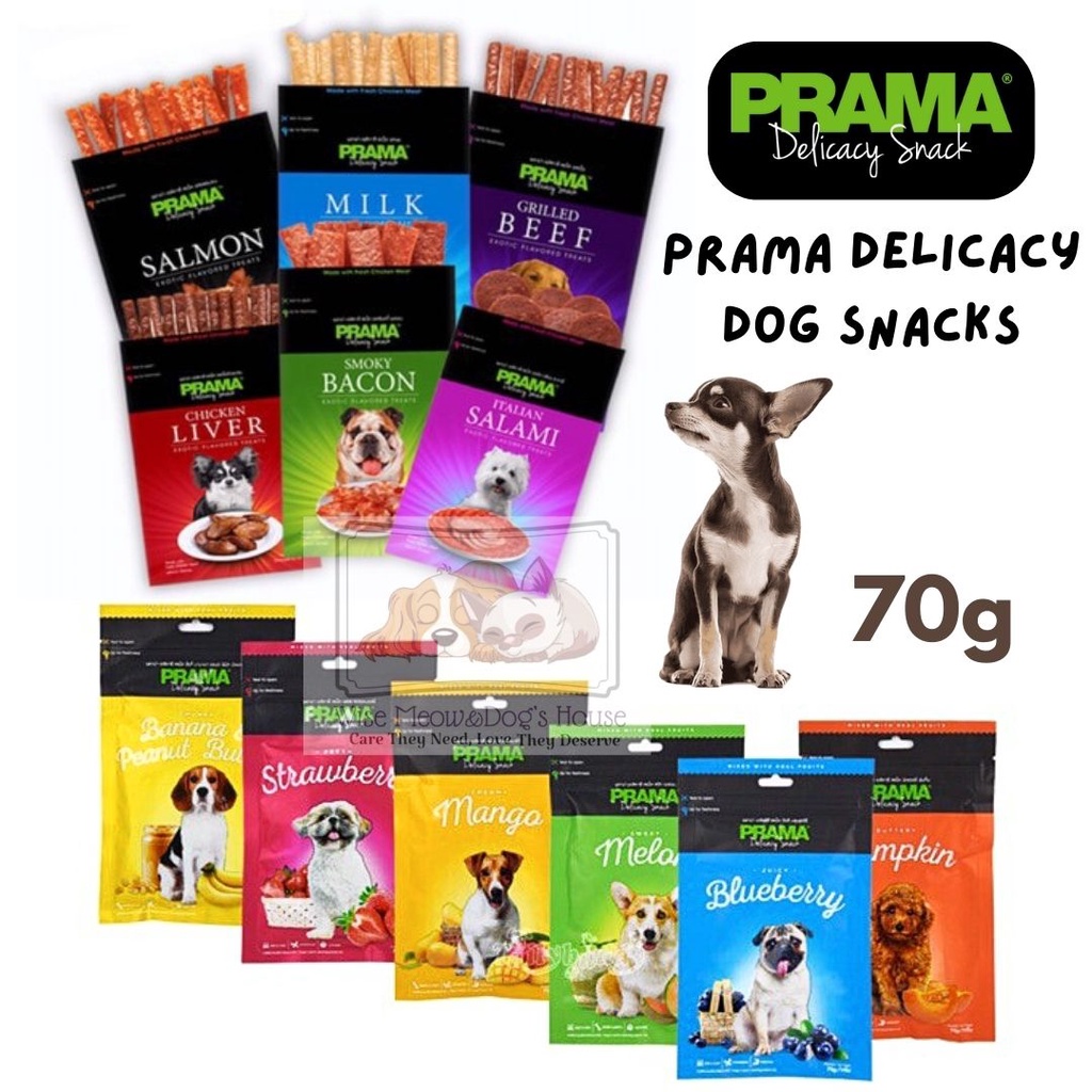 PRAMA Delicacy Dog Snacks / Pet Treats & Snack For Dogs 70g (12
