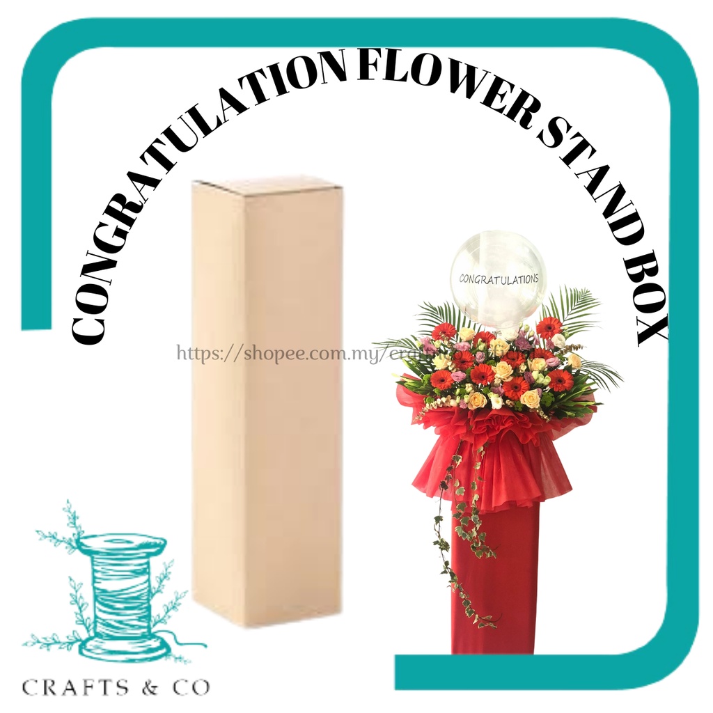 2 PCS Congratulation Flower Stand Box / Condolences Flower Box / High