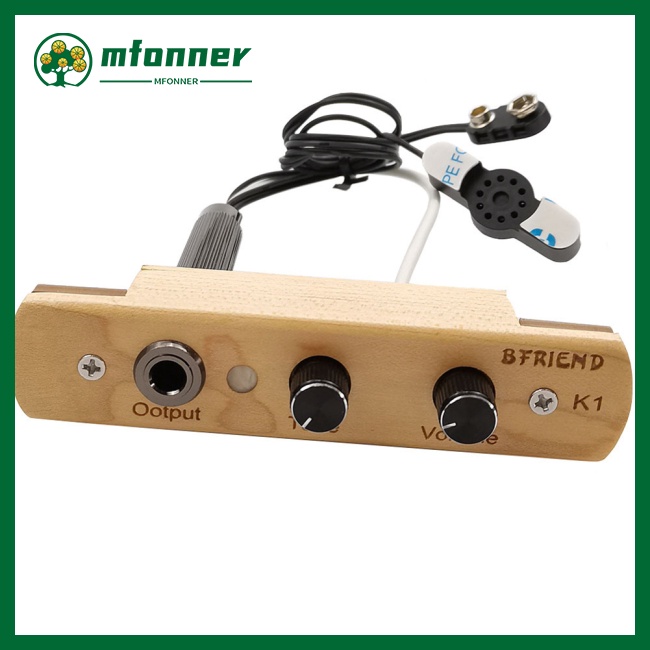 Mfonner K1 Cajon Drum Pickup Microphone Electronic Pickup System For