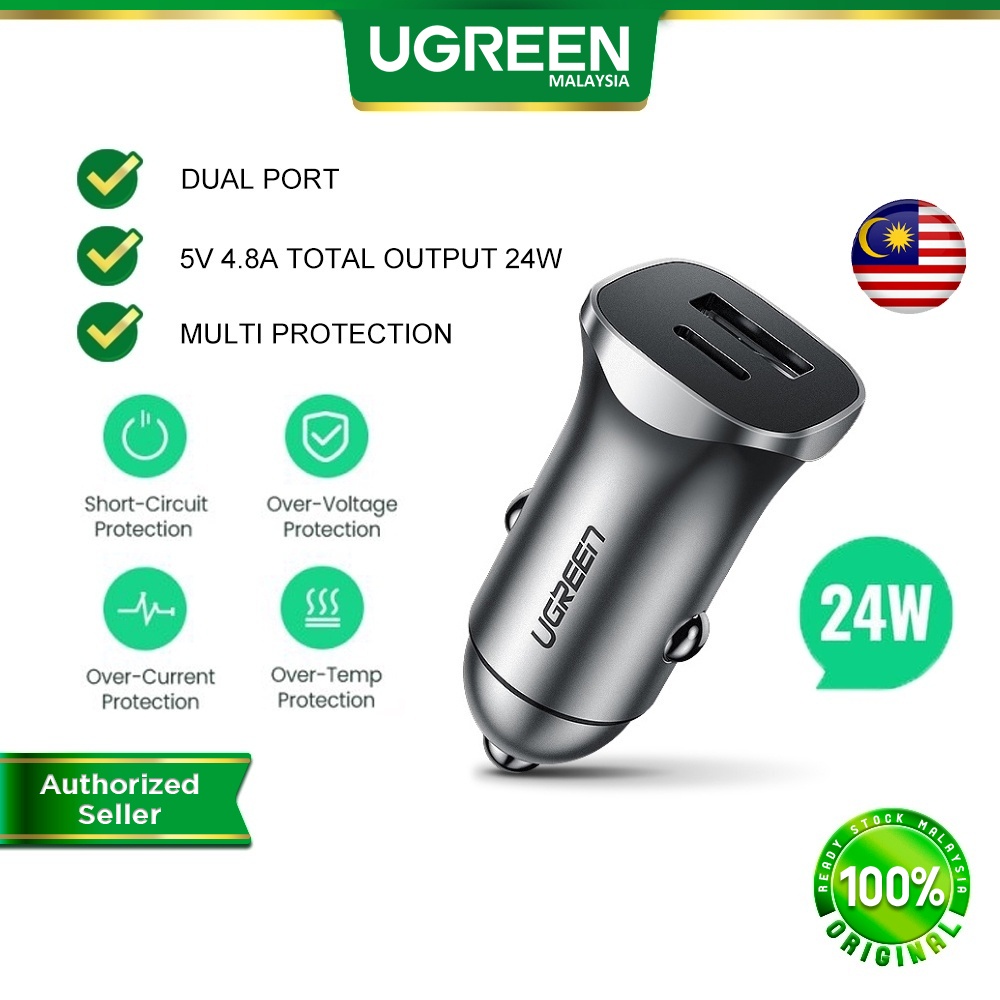 UGREEN USB C Car Charger Dual Port PD Type C Power Delivery 3.0 Quick Charge 4.0 iPhone 15 Pro Max 14 Pro Max Samsung