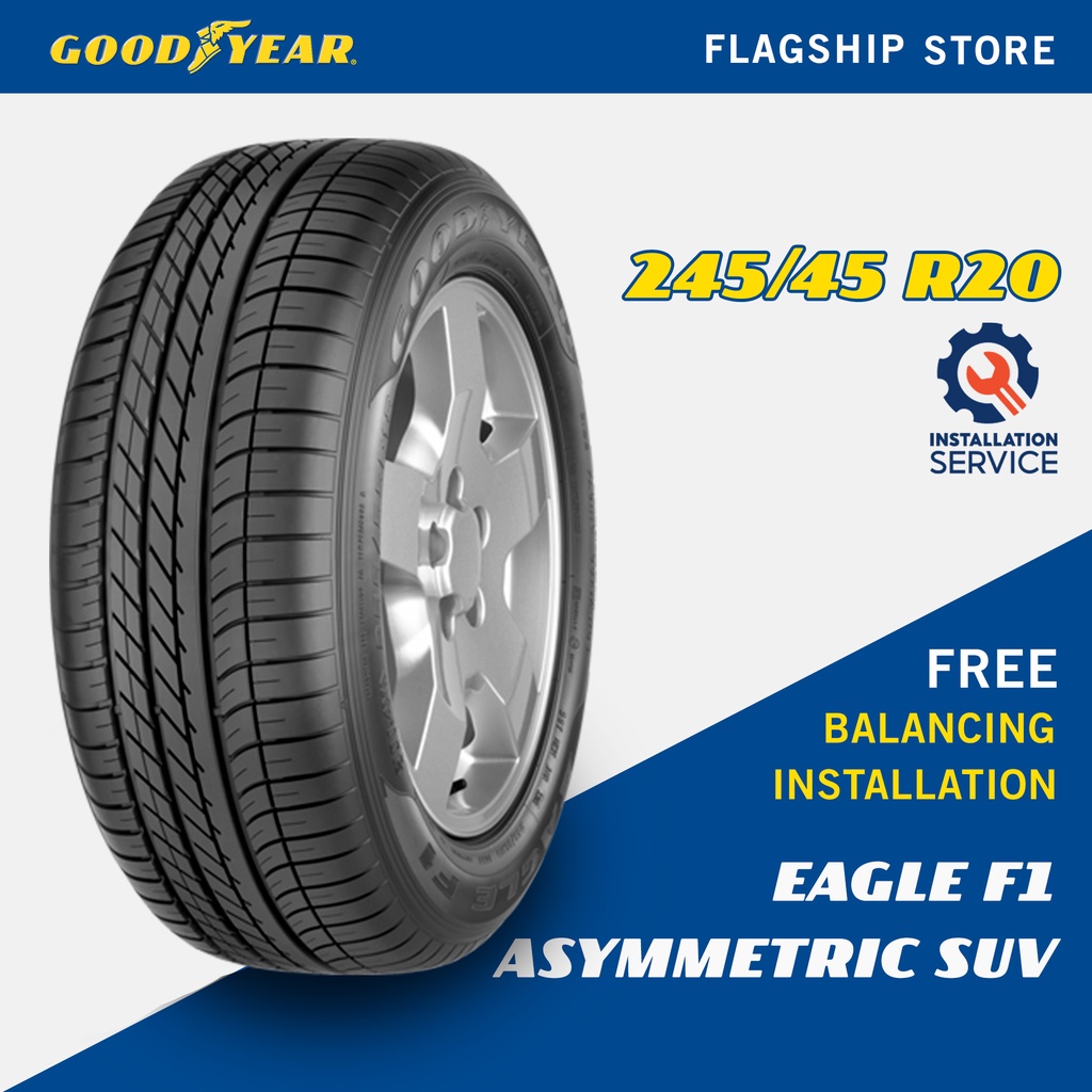 [Installation Provided] Goodyear 245/45R20 Eagle F1 Asymmetric SUV *ROF ...