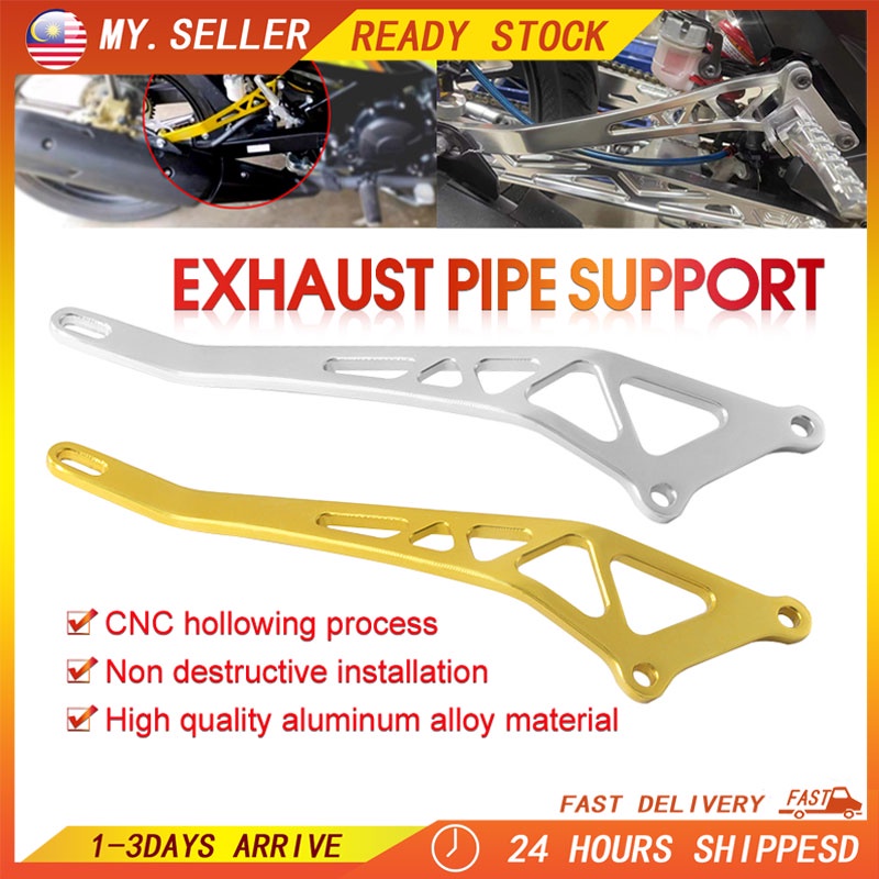 Exhaust Bracket CNC Motorcycle Alloy Bracket Ekzos Muffler Bracket