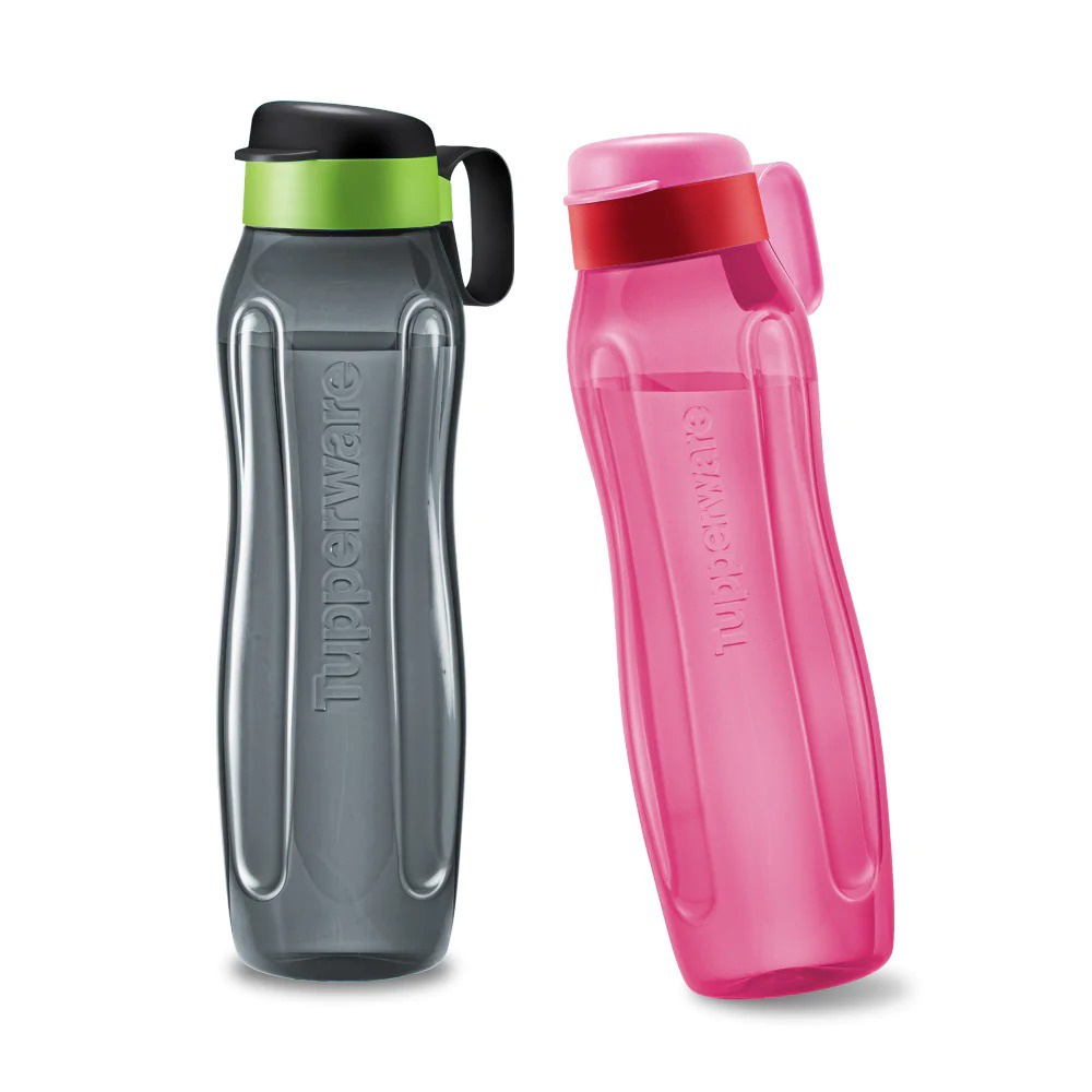 Tupperware Slim Eco Bottle (2) 1.0L with Handle | Shopee Malaysia