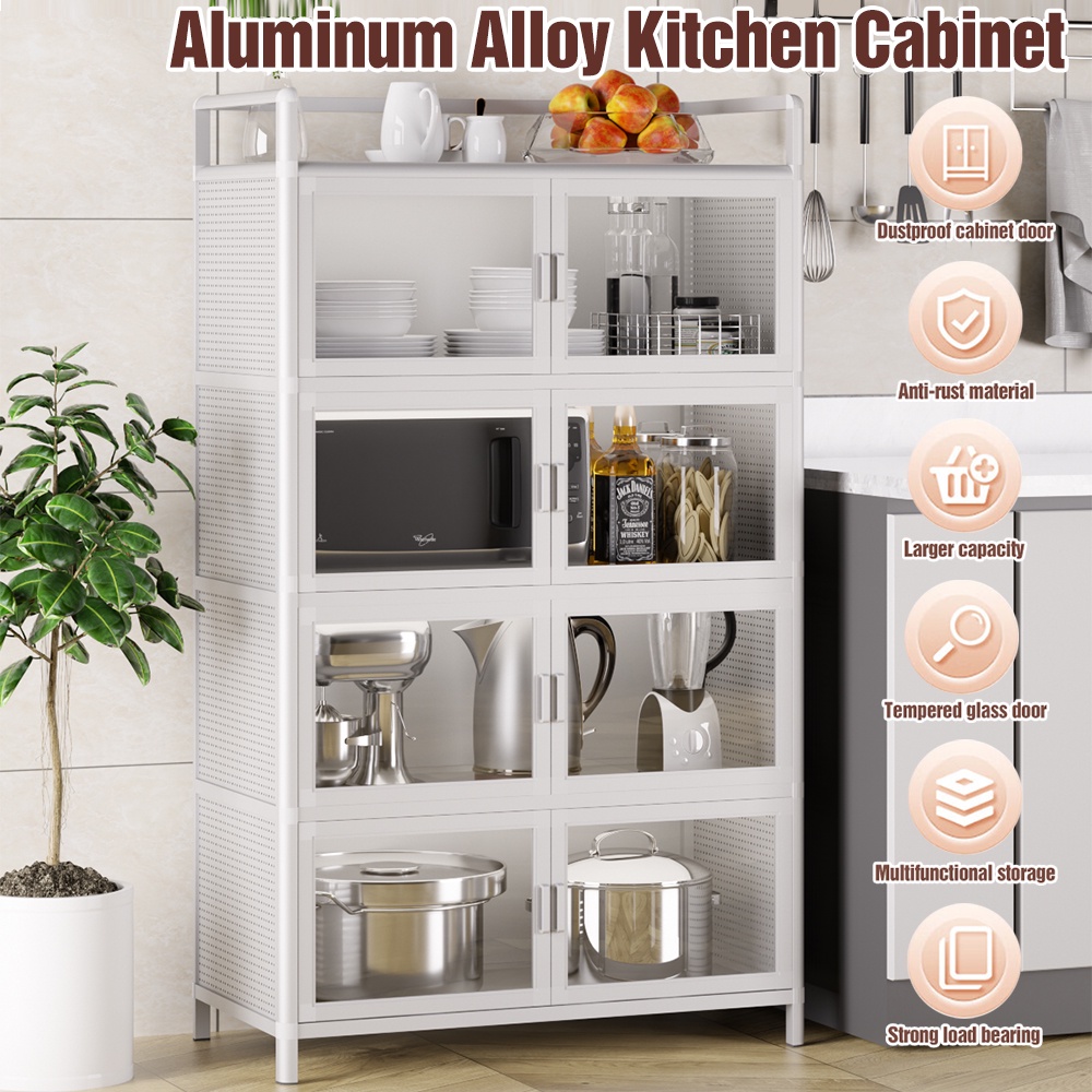 Almari Dapur Kitchen Storage Cabinet With Door Cabinet Dapur Storage Rack Rak Pinggan Bertutup