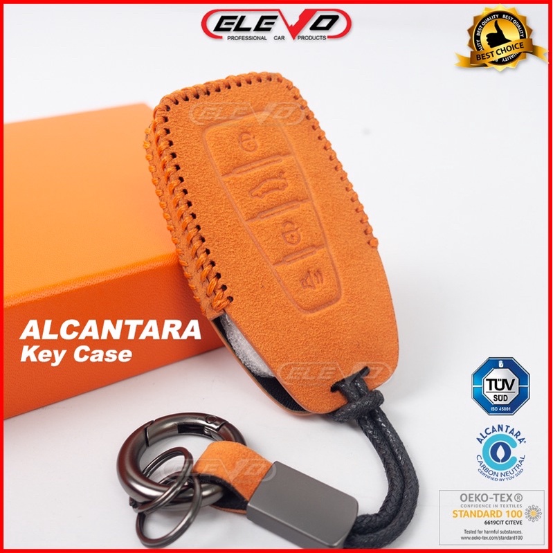Alcantara Proton X50 Leather Key Case Key Cover With Key Chains