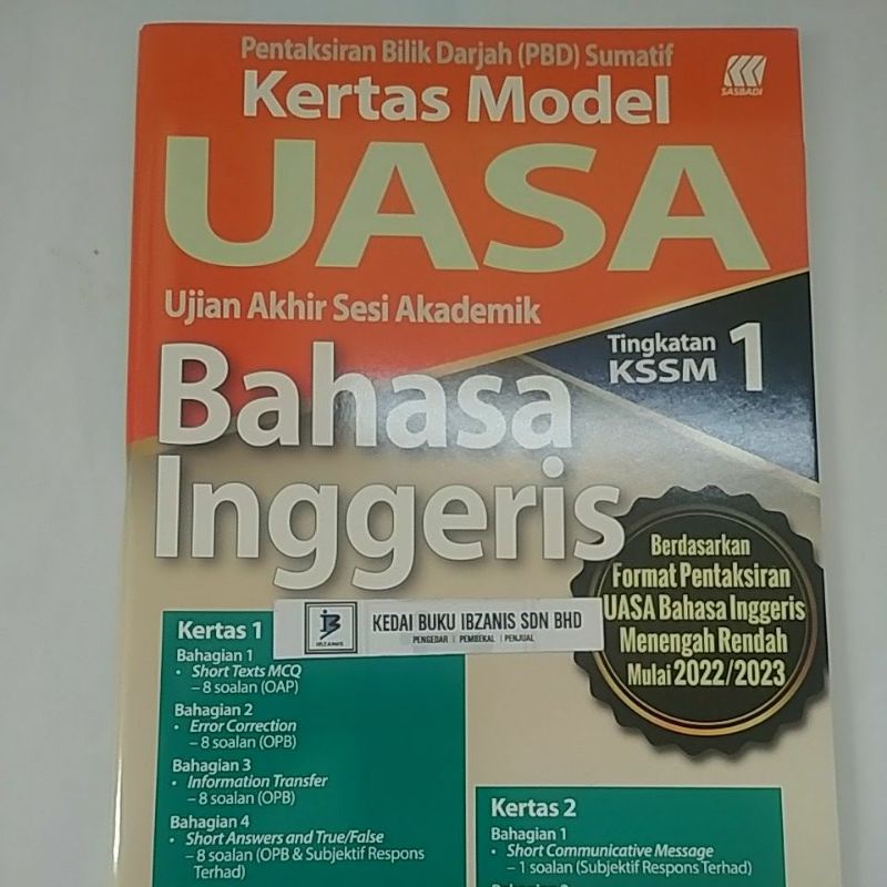 kertas model UASA Bahasa inggeris ting 1  Shopee Malaysia