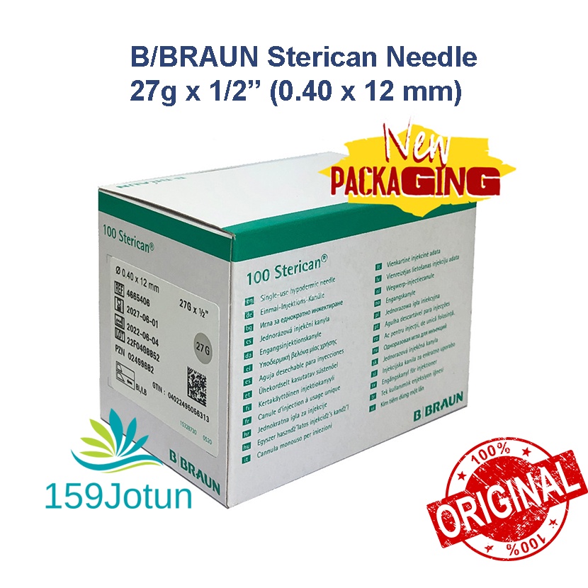 B/Braun Disposable Sterican Needles Acne Needle 27g X 1/2 (0.40 X 12mm