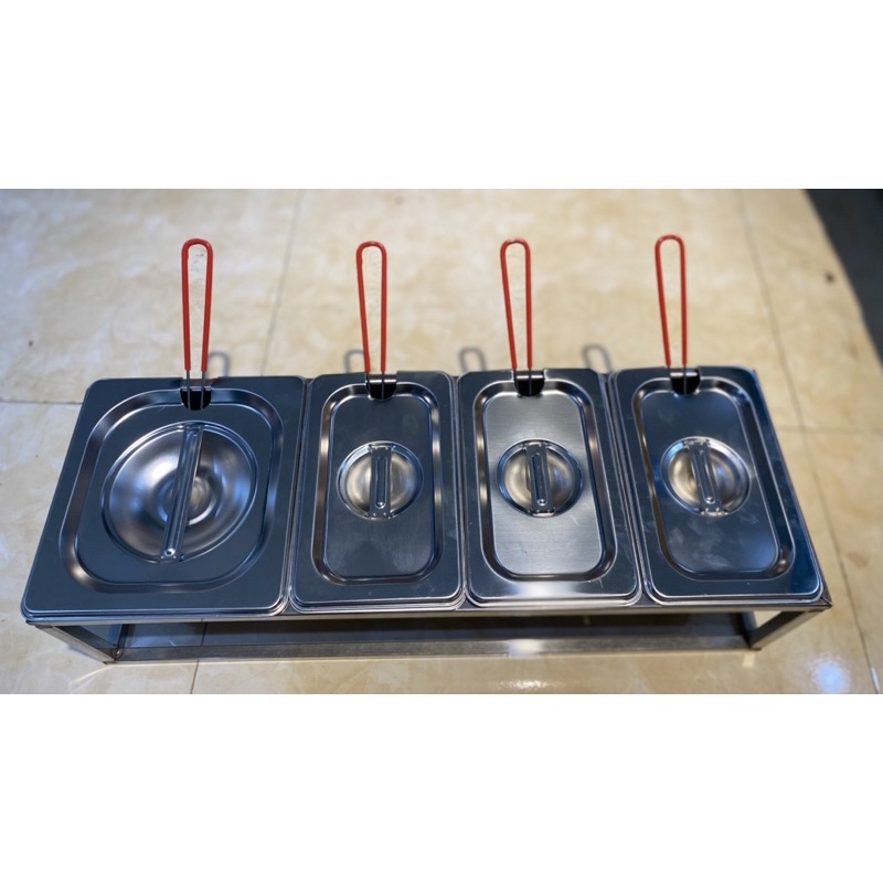 Food Safety Stainless Steel toping Tray Set