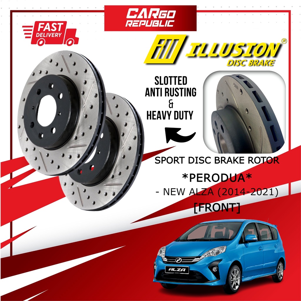Illusion Sport Disc Brake Rotor Perodua New Alza (20142021) Front