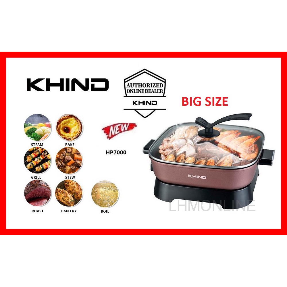 Khind 5L Multifunction Electric Skillet HP7000