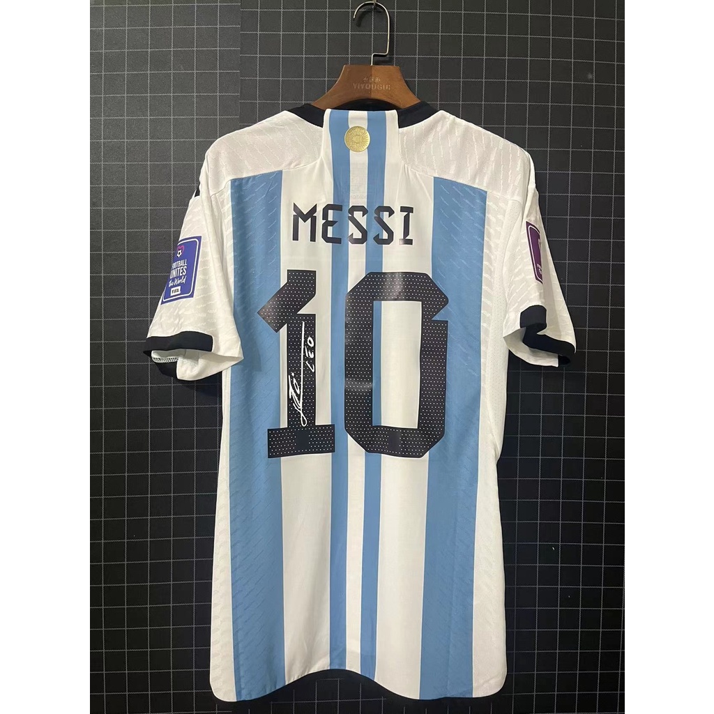 2022 2023 Argentina Signature Version MESSI Player Version Football Jersey Men (asian Size)