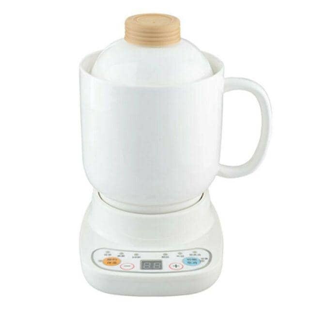 FREE GIFT 600ml Electric Mini Ceramic Soup Poridge Cup Mug Cooker 600m