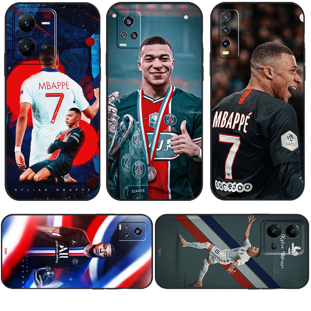 vivo Y15a Y15s 4G Y76 5G T1 Pro S1 Pro X50 Lite V9 Y85 X60 Pro+ X60 Pro Plus X60 Pro Soft Case Silicone cellphone case TPU Cover FM212 Kylian Mbappé 3