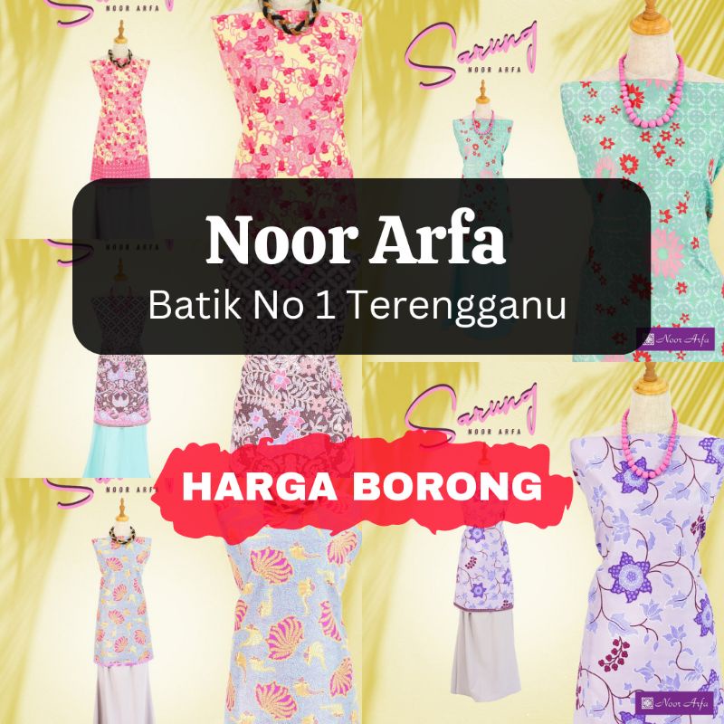 Batik Sarung Noor Arfa Batik Terengganu Kain Batik Original Harga 