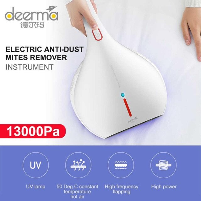 FREE GIFT  Deerma Dust Mites Vacuum Cleaner(CM-800) UV Light Sterilization Handheld Bed Vacuum Smart Home Vakum Kati