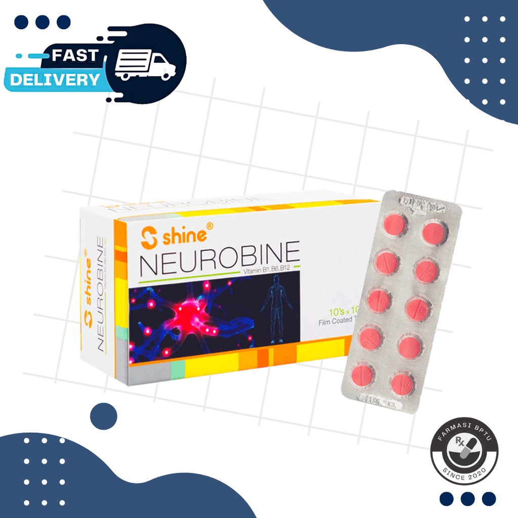 Shine Neurobine (10 X 10 Film Coated Tablet) (Neurobion Vitamin Saraf