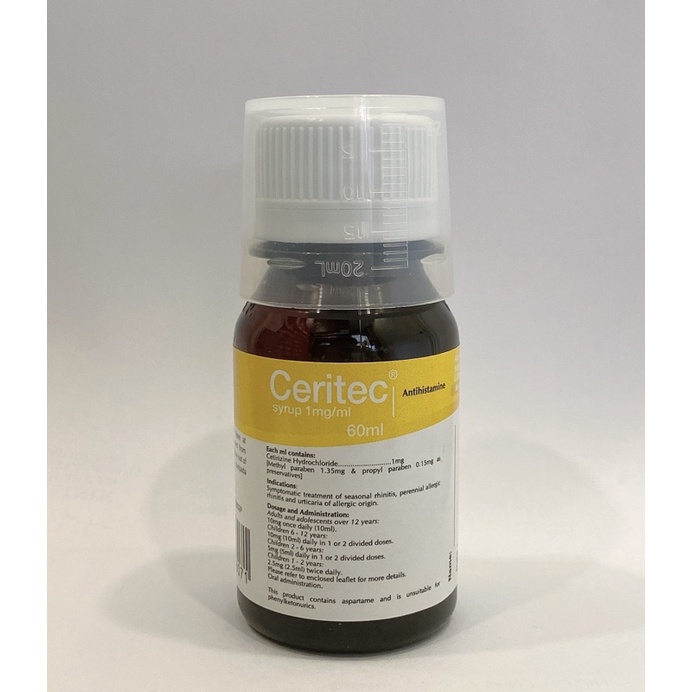 Syrup Cetirizine 60ml Shopee Malaysia