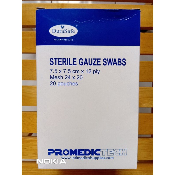 DuraSafe Sterile Gauze Swabs 7.5cm X 7.5cm X 12ply | Shopee Malaysia