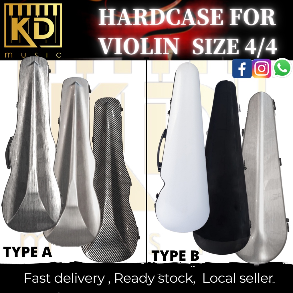 ☆VIOLIN HARDCASE☆ 4/4 FULL SIZE PORTABLE DURABLE VIOLIN STORAGE BAG CASE VIOLIN PARTS ACCESSORIES