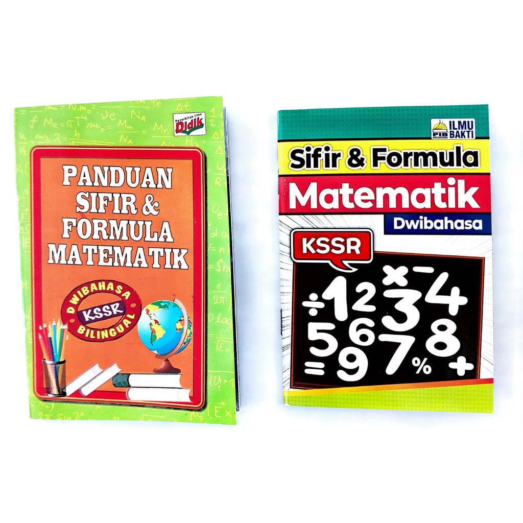 SIFIR & FORMULA MATEMATIK (DWIBAHASA) KSSR | Shopee Malaysia