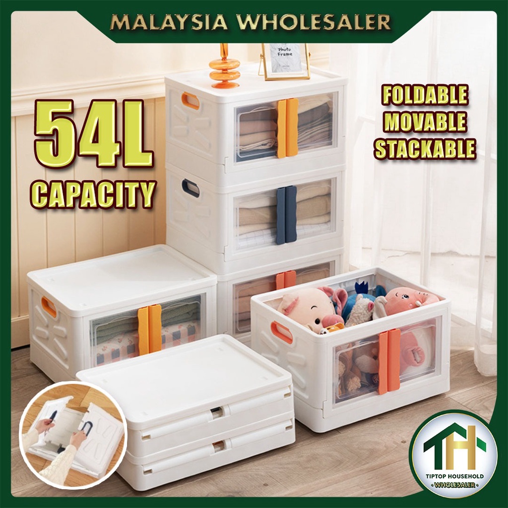 NEW ARRIVAL Two Open Door Storage Box Foldable Stackable Rack