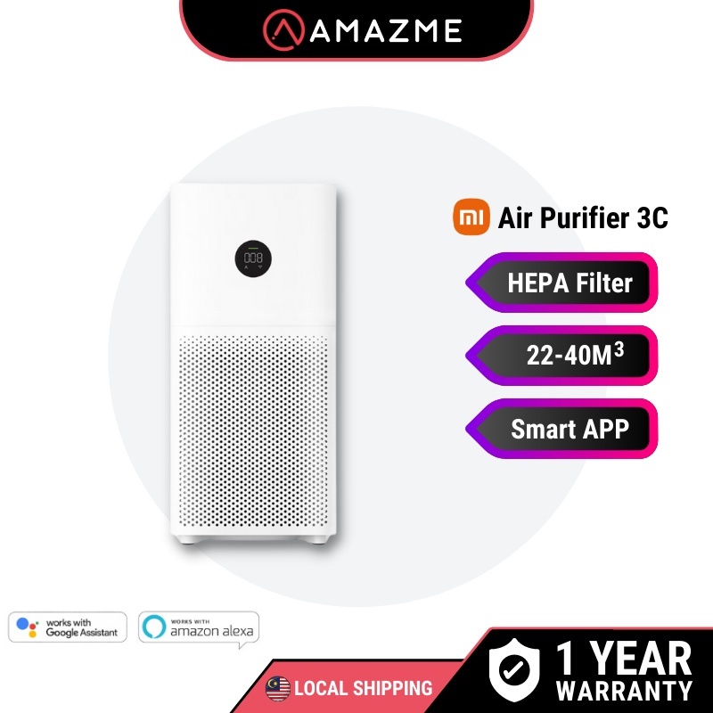 Xiaomi Mi Smart Air Purifier 3C / 3H / 4 Compact HEPA Filter WiFi App Control Global