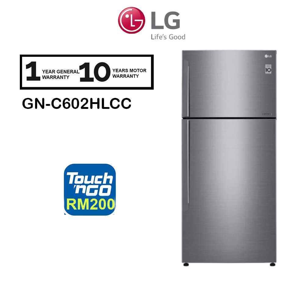 LG Fridge Inverter GNC602HLCC 516L Top Freezer Refrigerator Linear
