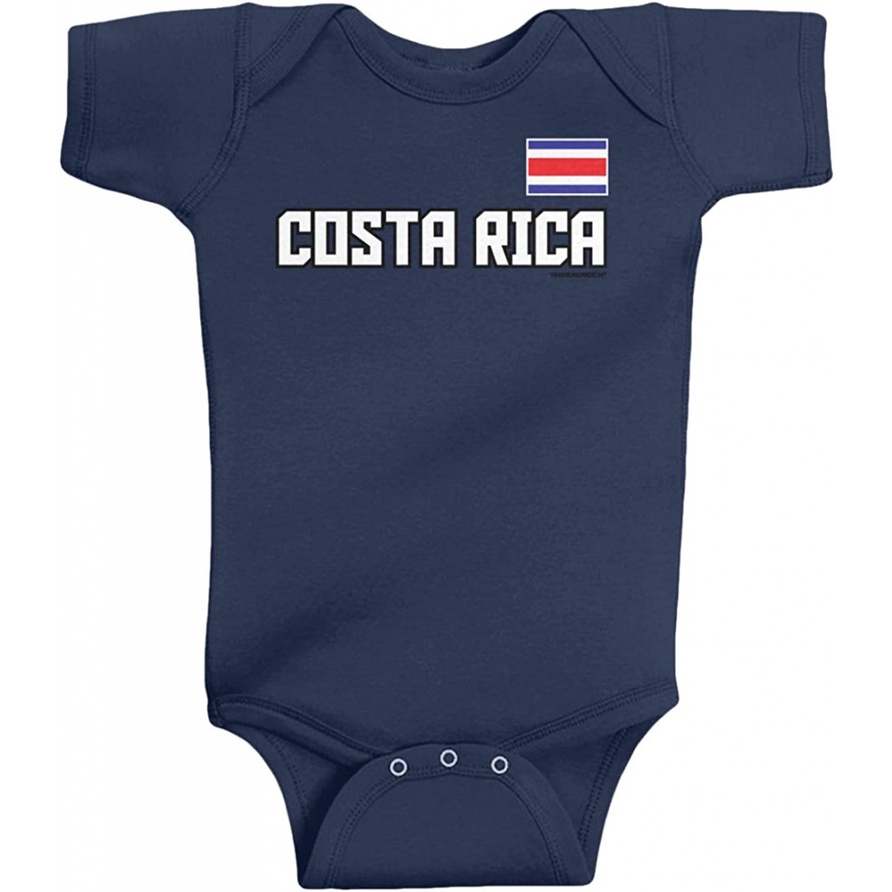 Threadrock Unisex Baby Costa Rica National Pride Bodysuit LB4X