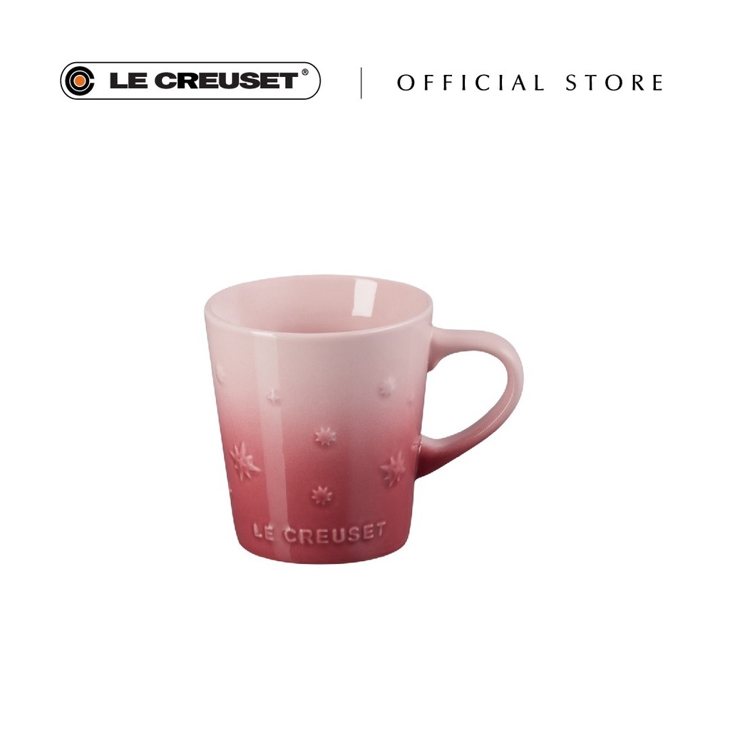 Le Creuset Stoneware Star Relief Mug Pale Rose (330ml) Shopee Malaysia