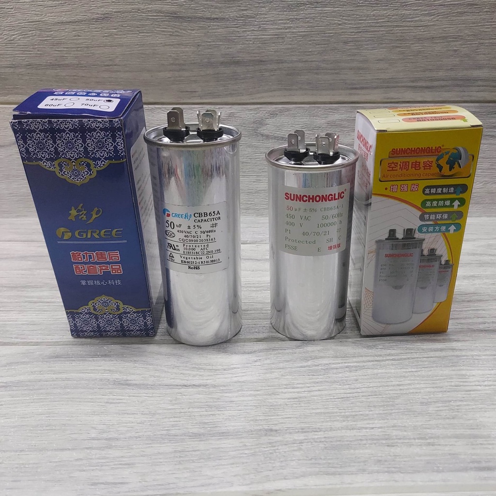 A/C CAPACITOR AIRCOND OUTDOOR COMPRESSOR MOTOR / RUNNING MOTOR MESIN