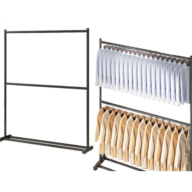 Premium Essential ampaian sidai baju Single / Double Pole live bundle Clothes Hanging Rack Cloth Hanger Penyidai Rak ... - Image 4