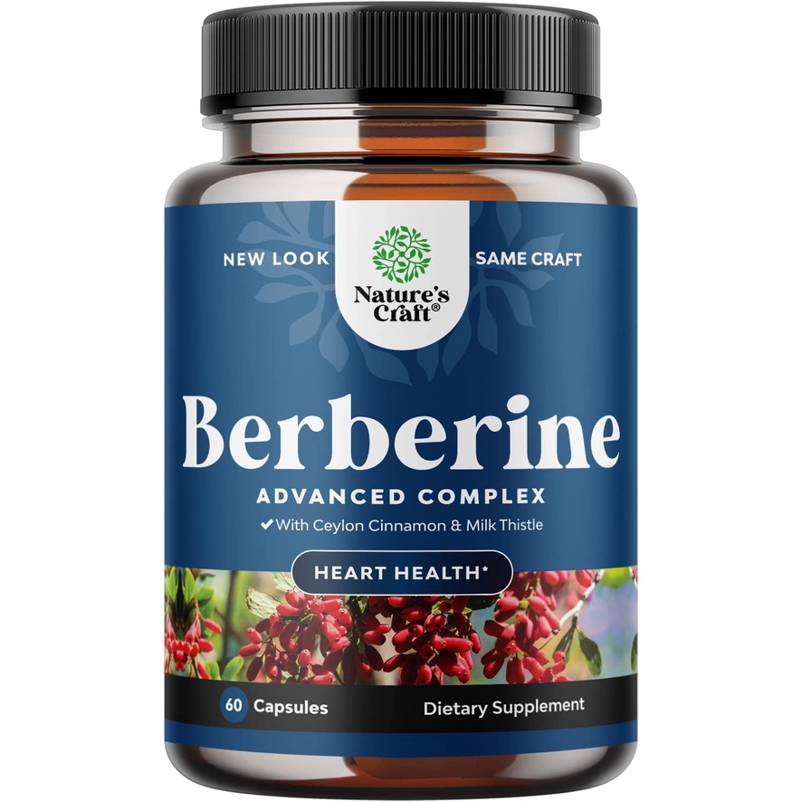 Natures Craft Balancing Berberine Plus 1200mg Complex Antioxidant