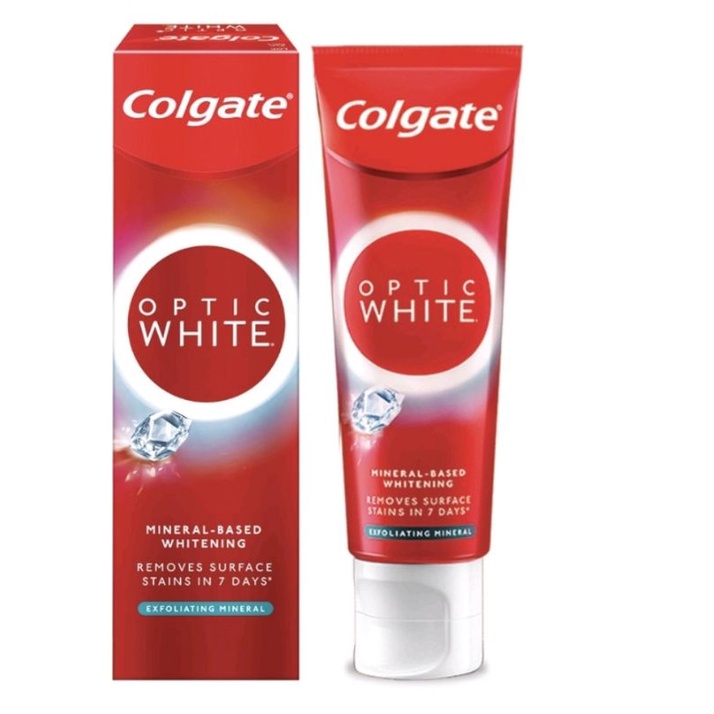 Colgate Optic White Mineral Based Whitening Exfoliating Mineral 100g ...